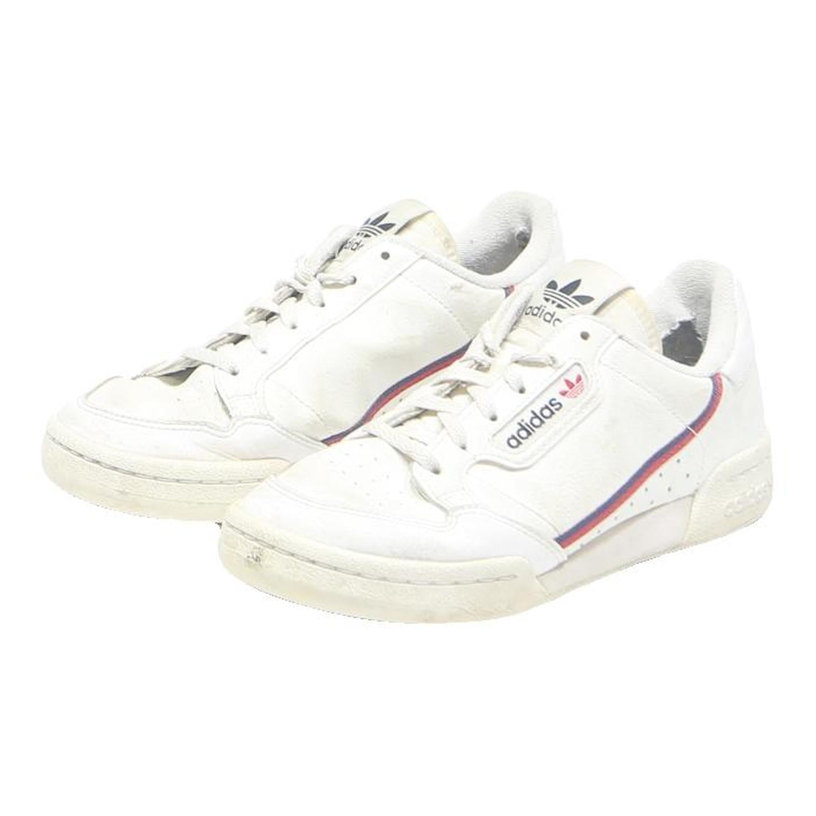 ADIDAS Continental 80 Boys Sneakers White Synthetic UK 4 Retro Design Comfort