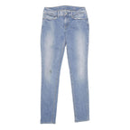 LEVI'S Demi Curve Mid Rise Skinny Womens Jeans Blue Relaxed Skinny Denim Light