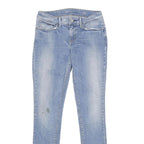 LEVI'S Demi Curve Mid Rise Skinny Womens Jeans Blue Relaxed Skinny Denim Light