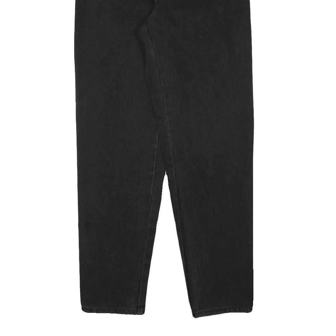 TEDDYS Womens Jeans Black Relaxed Straight Denim Medium W24 L29 Classic Fit