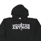 MAJESTIC Mens Black Houston Astros Pullover Hoodie M Cotton Blend Sportswear