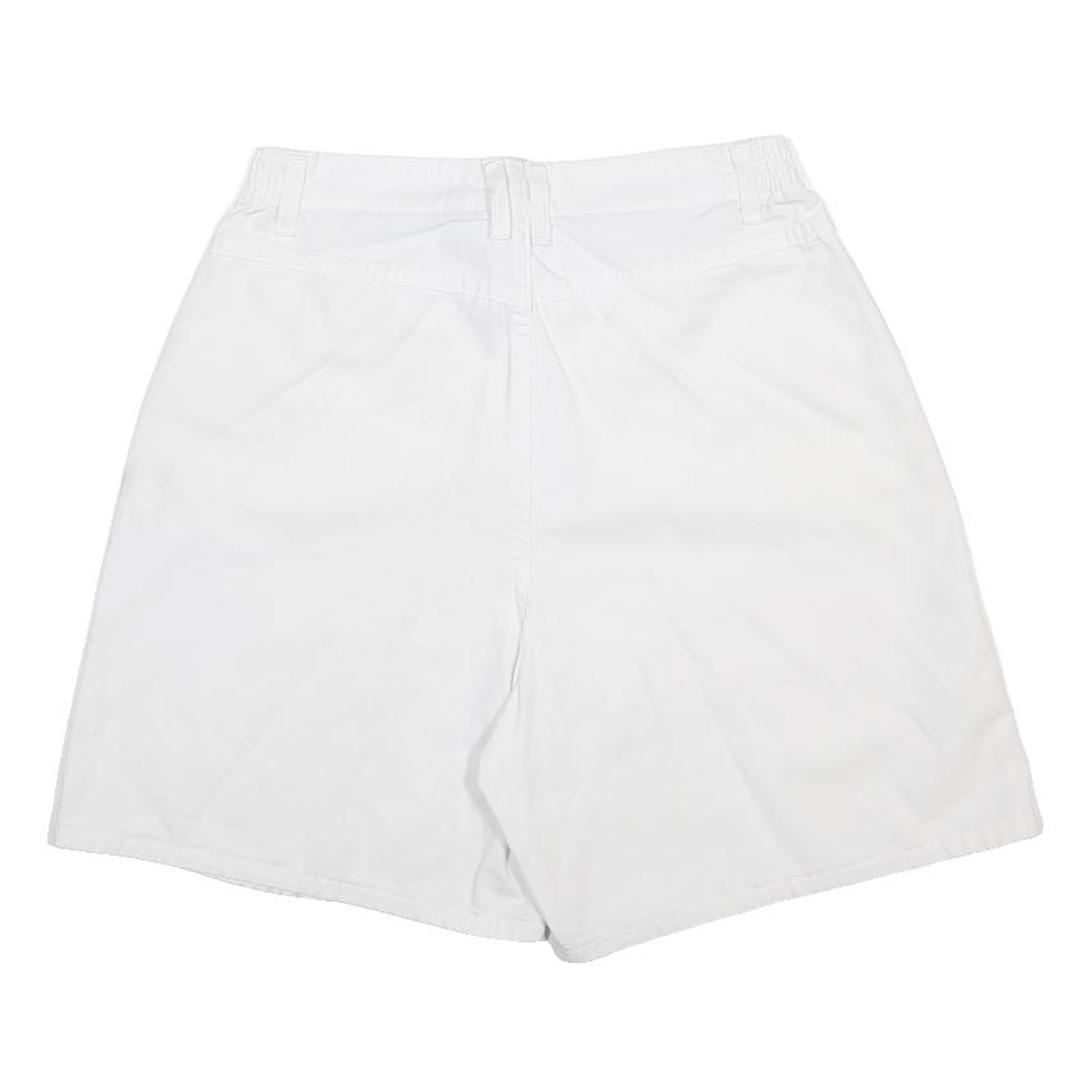 LEE Womens Shorts White Casual Cotton Blend M W28 Comfortable Fit