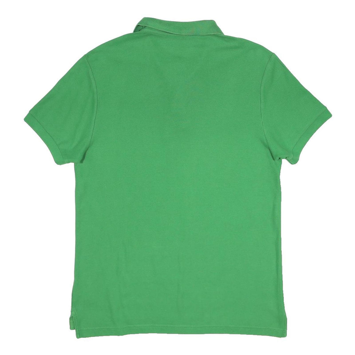 NIKE Mens Green Short Sleeve Plain Cotton Polo Shirt L Casual Sportswear
