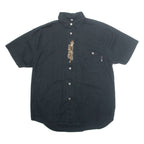 TOP SPIRIT Mens Plain Shirt Black M