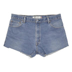 LEVI'S Womens Denim Blue Boot Cut Shorts M W36 Casual Cotton Summer