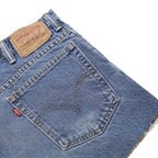 LEVI'S Womens Denim Blue Boot Cut Shorts M W36 Casual Cotton Summer
