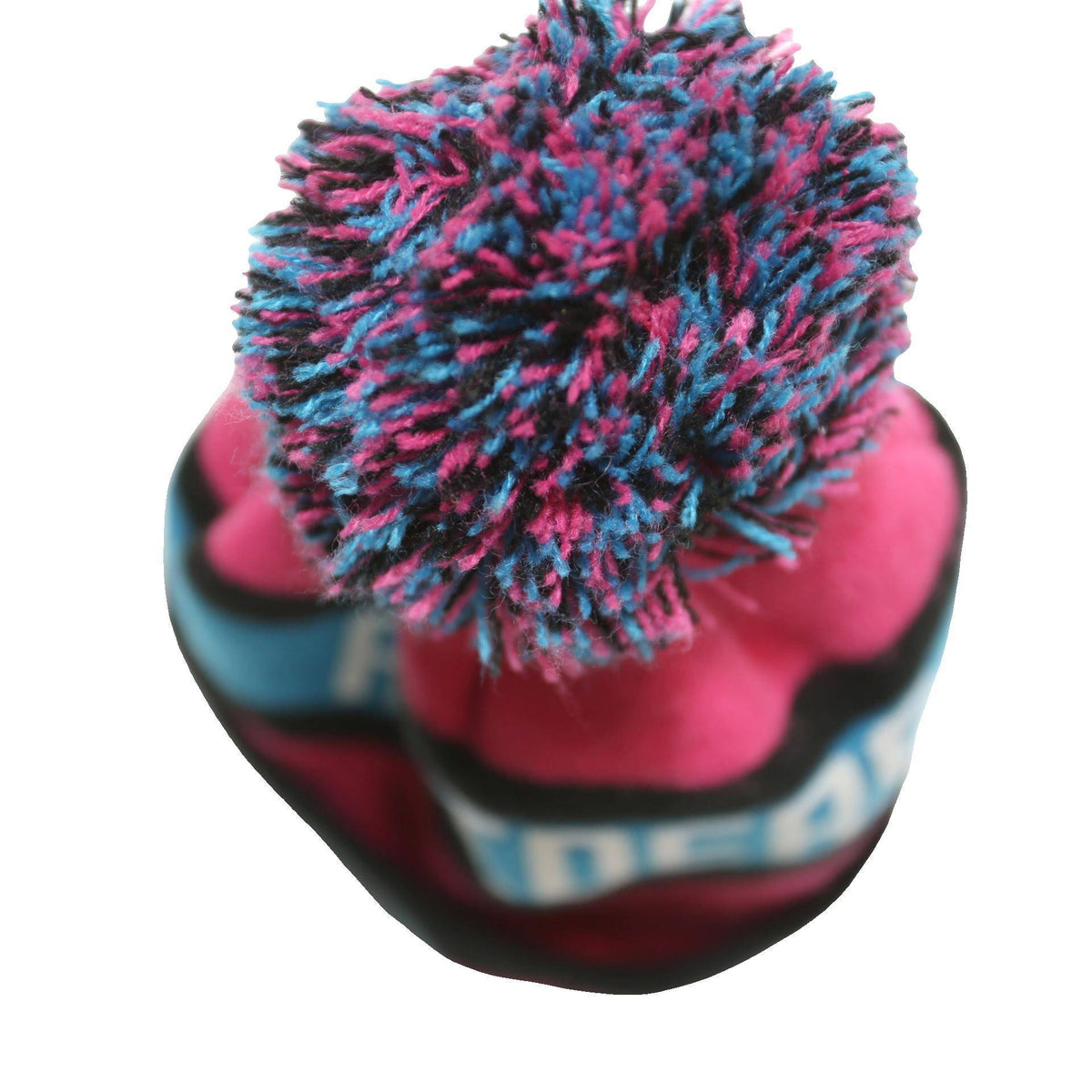 NFL Mens Pink Black Blue Raiders Beanie Acrylic Knitted Pom Pom Stripe
