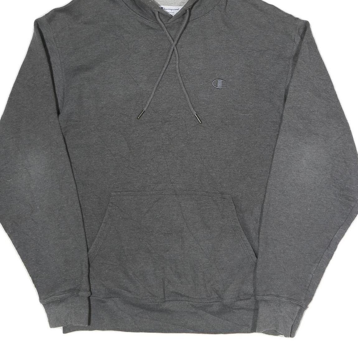 CHAMPION Mens Grey Pullover Hoodie M Classic Comfort Cotton Blend Casual Wear