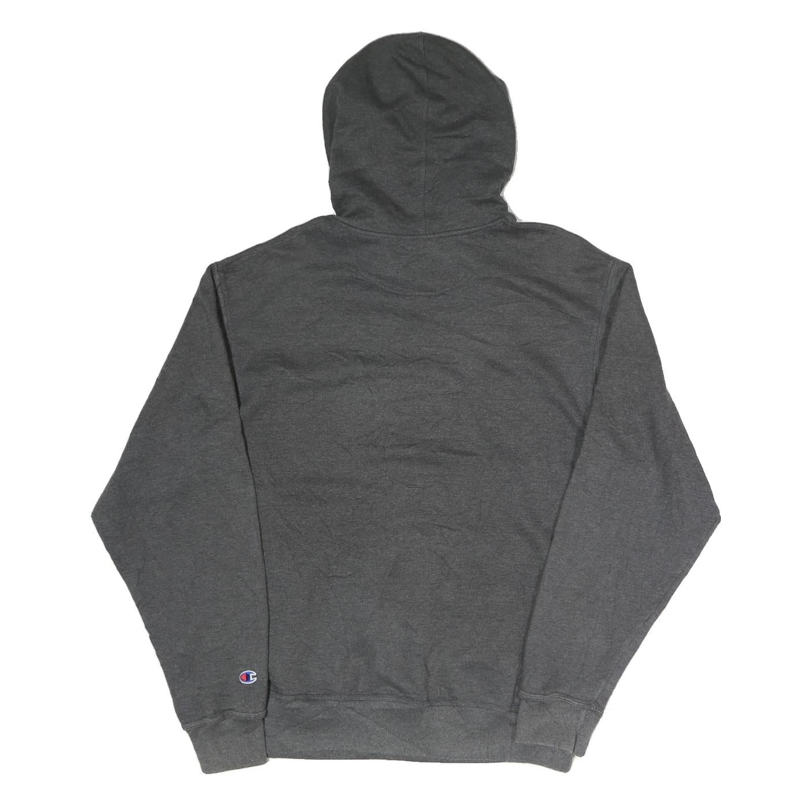 CHAMPION Mens Grey Pullover Hoodie M Classic Comfort Cotton Blend Casual Wear