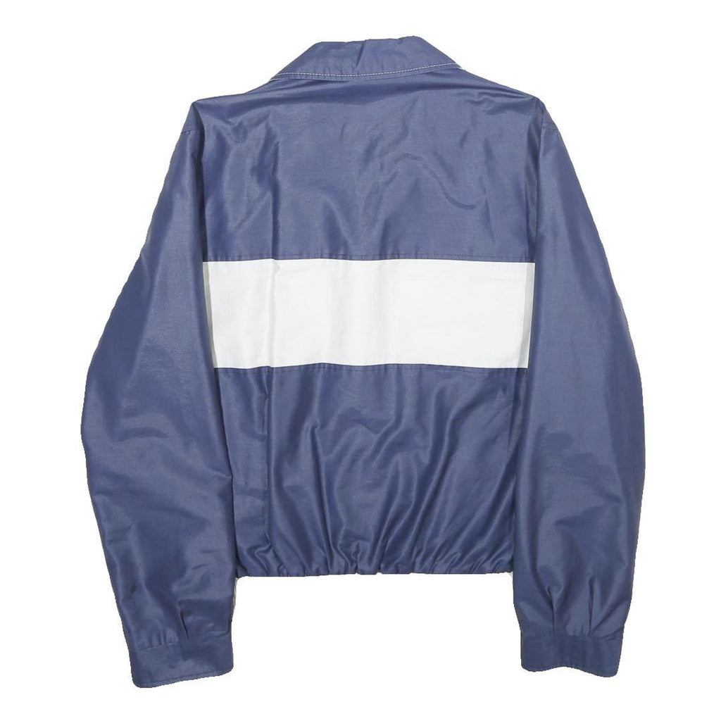 BRONCO Mens Blue & White Track Jacket M Polyester Blend Zip Casual