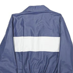 BRONCO Mens Blue & White Track Jacket M Polyester Blend Zip Casual