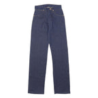 WRANGLER Womens Classic Blue Denim Jeans W26 L34 Zip Straight Cotton Blend