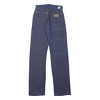 WRANGLER Womens Classic Blue Denim Jeans W26 L34 Zip Straight Cotton Blend