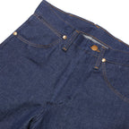 WRANGLER Womens Classic Blue Denim Jeans W26 L34 Zip Straight Cotton Blend