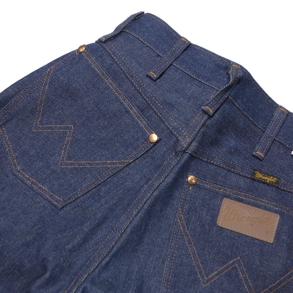 WRANGLER Womens Classic Blue Denim Jeans W26 L34 Zip Straight Cotton Blend