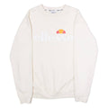 ELLESSE Womens Sweatshirt Cream Crew Neck UK 10