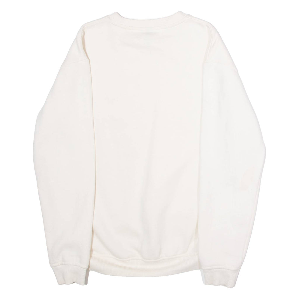 ELLESSE Womens Sweatshirt Cream Crew Neck UK 10