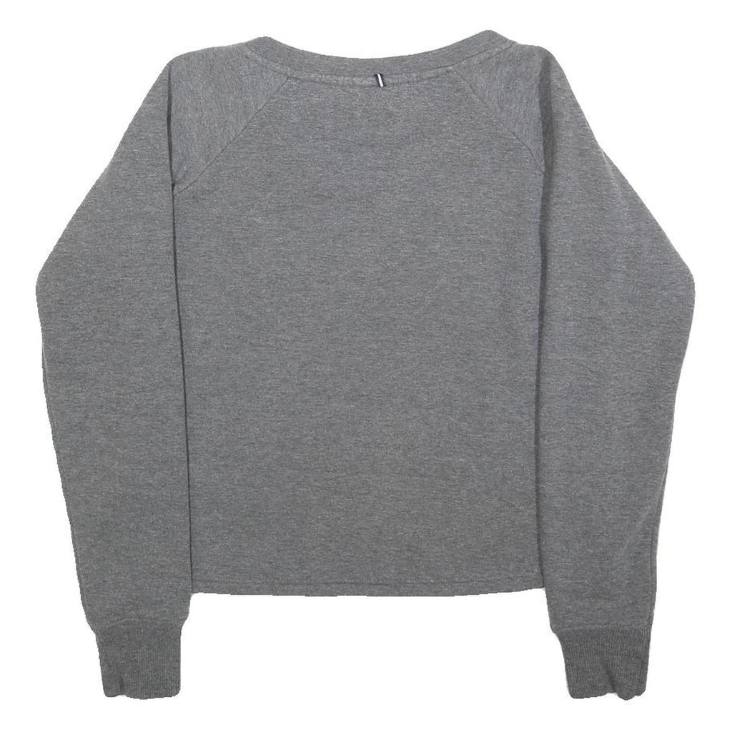 ELLESSE Womens Grey Sweatshirt Crew Neck S Cotton Blend Logo Printed Casual