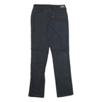 LEVI'S 505 Womens Jeans Black Regular Straight Denim Medium W28 L32 Classic Fit