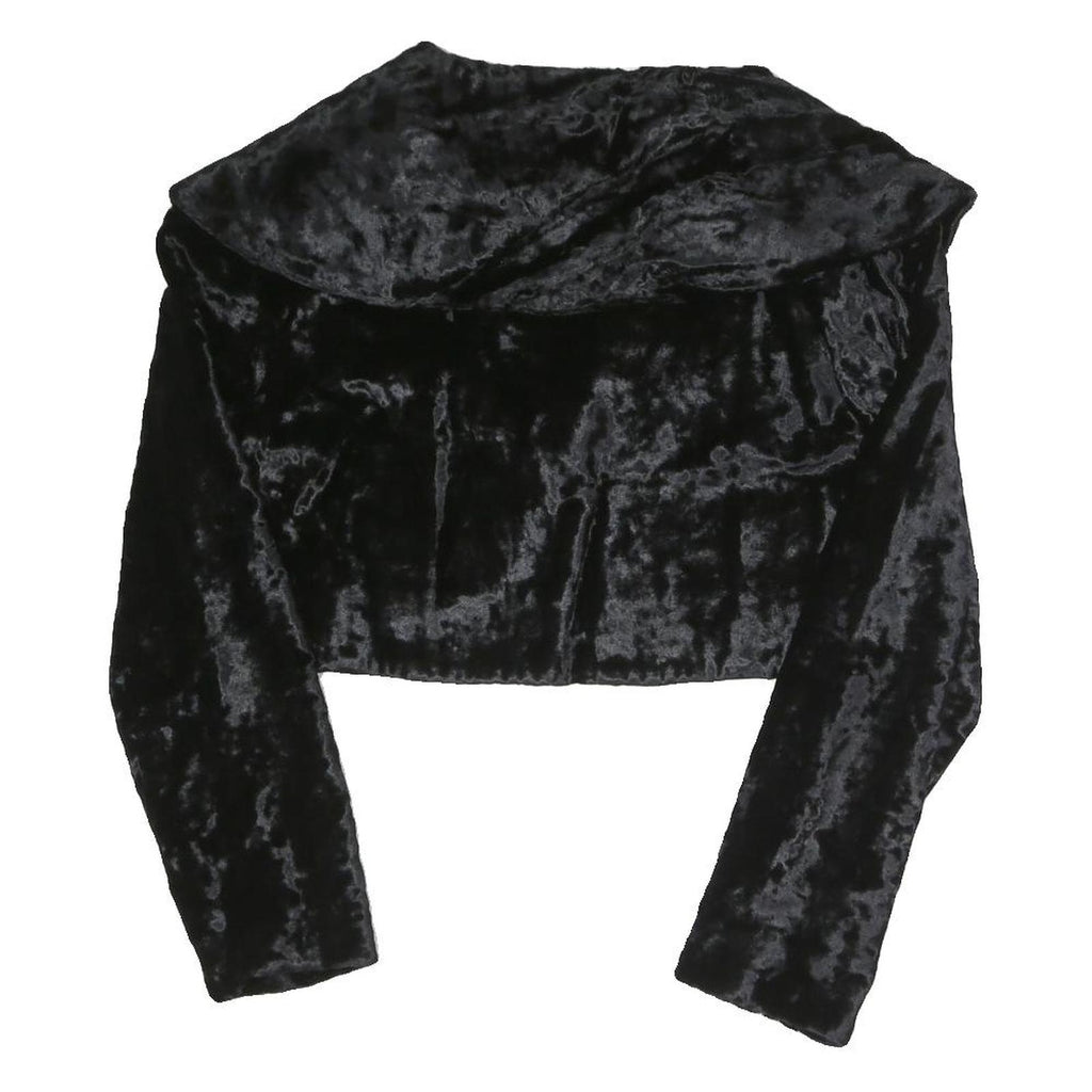 SPORTALM Womens Black Velvet Blazer Tailored Jacket M Polyester Blend Button