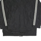 ADIDAS Mens Black & White Classic Zip Up Polyester Blend Track Jacket L