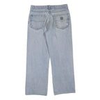 CARHARTT Womens Regular Light Blue Denim Jeans W32 L28 Classic Zip Pockets