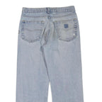 CARHARTT Womens Regular Light Blue Denim Jeans W32 L28 Classic Zip Pockets