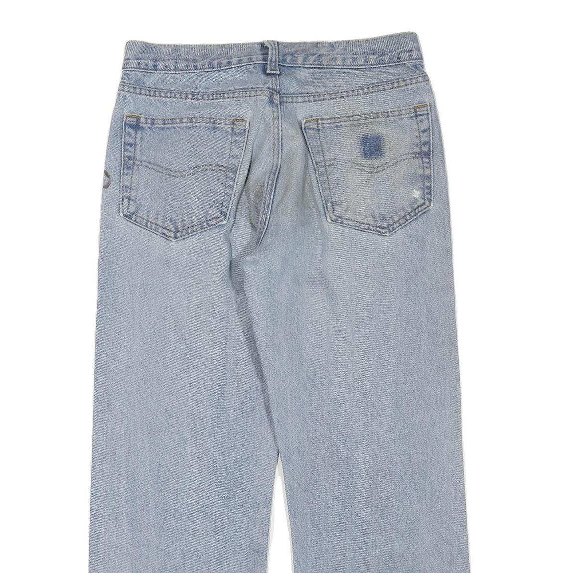 CARHARTT Womens Regular Light Blue Denim Jeans W32 L28 Classic Zip Pockets