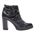 NERO GIARDINI Ankle Boots Black Leather Womens UK 5