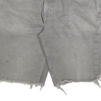LEVI'S Mens Grey Cotton Blend Denim Cut-Off Shorts M W34 Casual Summer
