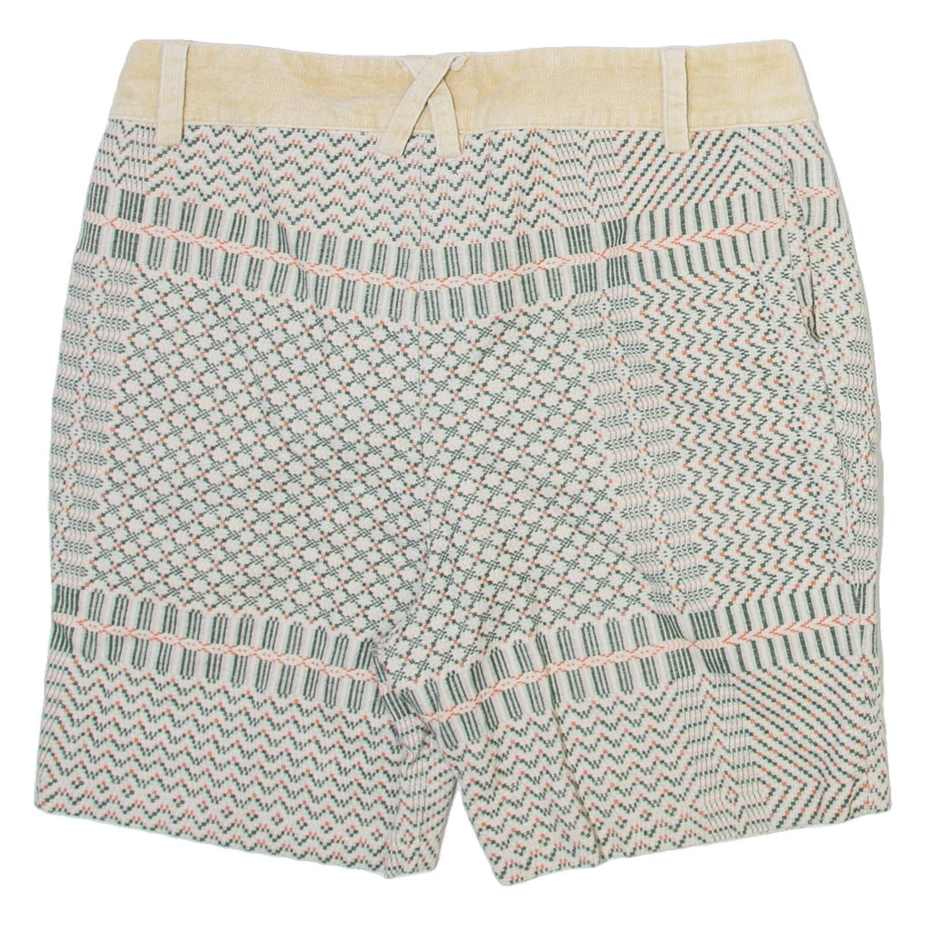 IIG-LOO DESIGN Womens Casual Shorts Cream Striped M W32