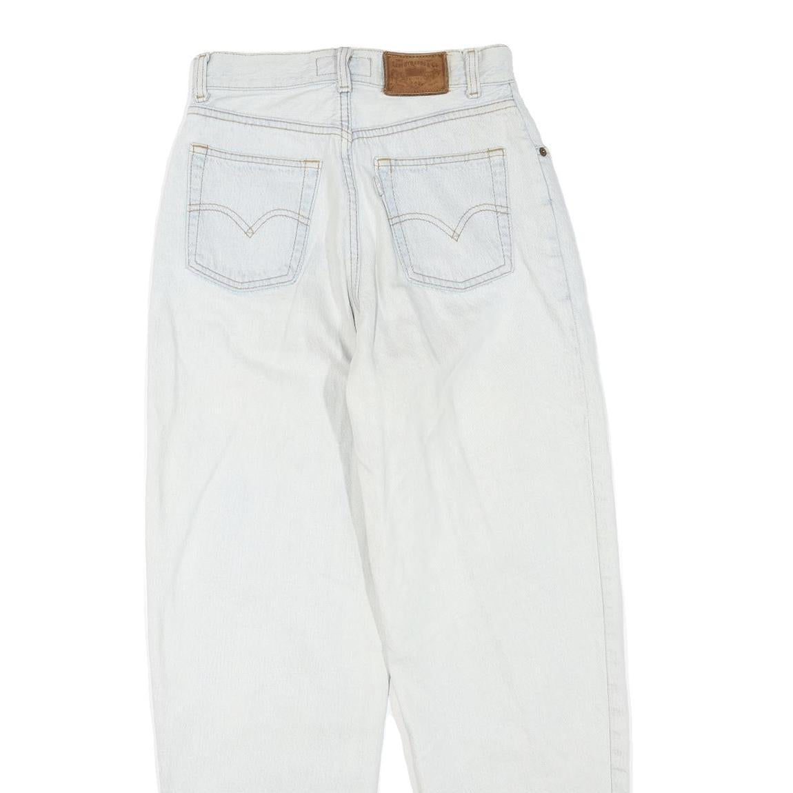 LEVI'S Womens Jeans Blue Regular Straight Denim Light W26 L28 Classic Fit Zip