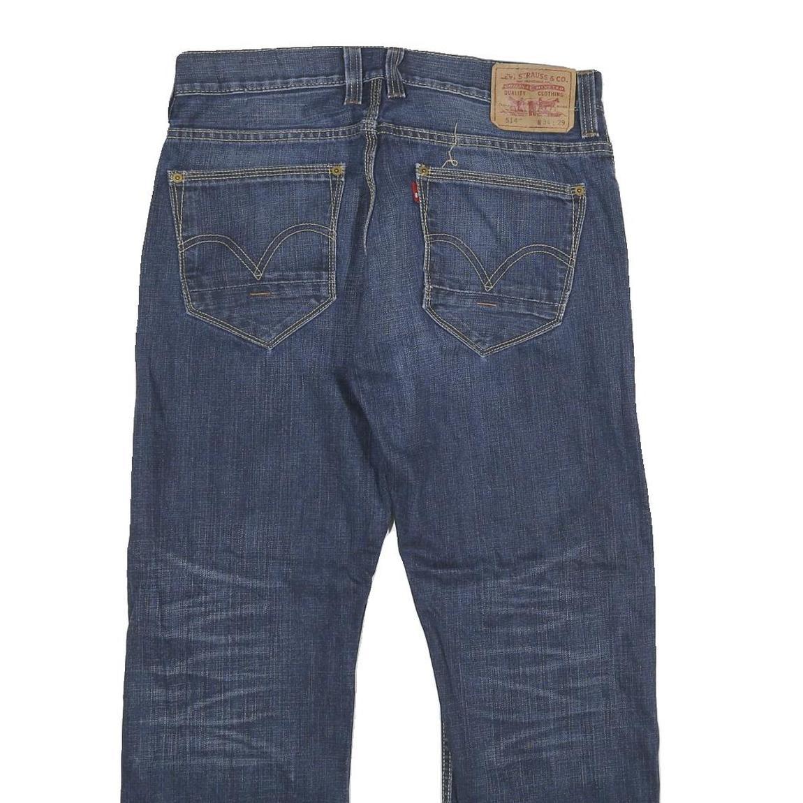 LEVI'S 514 Classic Mens Jeans Blue Relaxed Straight Denim Medium W34 L29