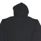 ADIDAS Womens Black Multi Colour Logo ¼ Zip Hoodie UK 6 Cotton Blend