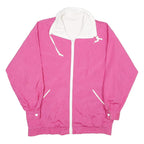 CABIN CREEK Womens Pink & White Zip Up Jacket M Polyester Blend Plain