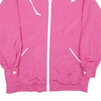 CABIN CREEK Womens Pink & White Zip Up Jacket M Polyester Blend Plain
