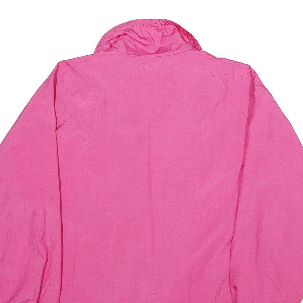 CABIN CREEK Womens Pink & White Zip Up Jacket M Polyester Blend Plain