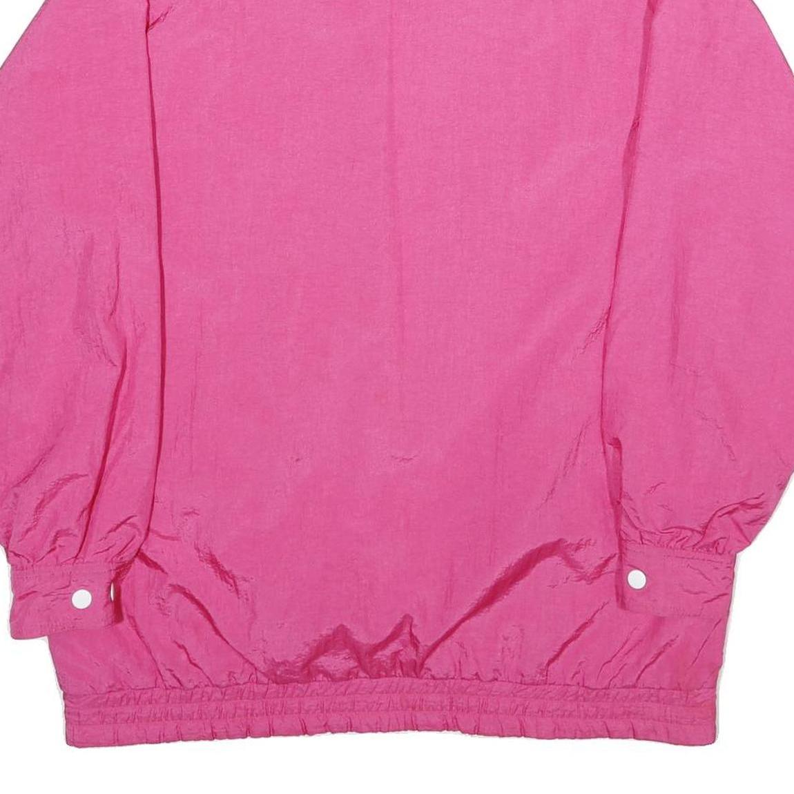 CABIN CREEK Womens Pink & White Zip Up Jacket M Polyester Blend Plain