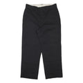 DICKIES Mens Cotton Blend Black Relaxed Straight Trousers W33 L27 Workwear Zip