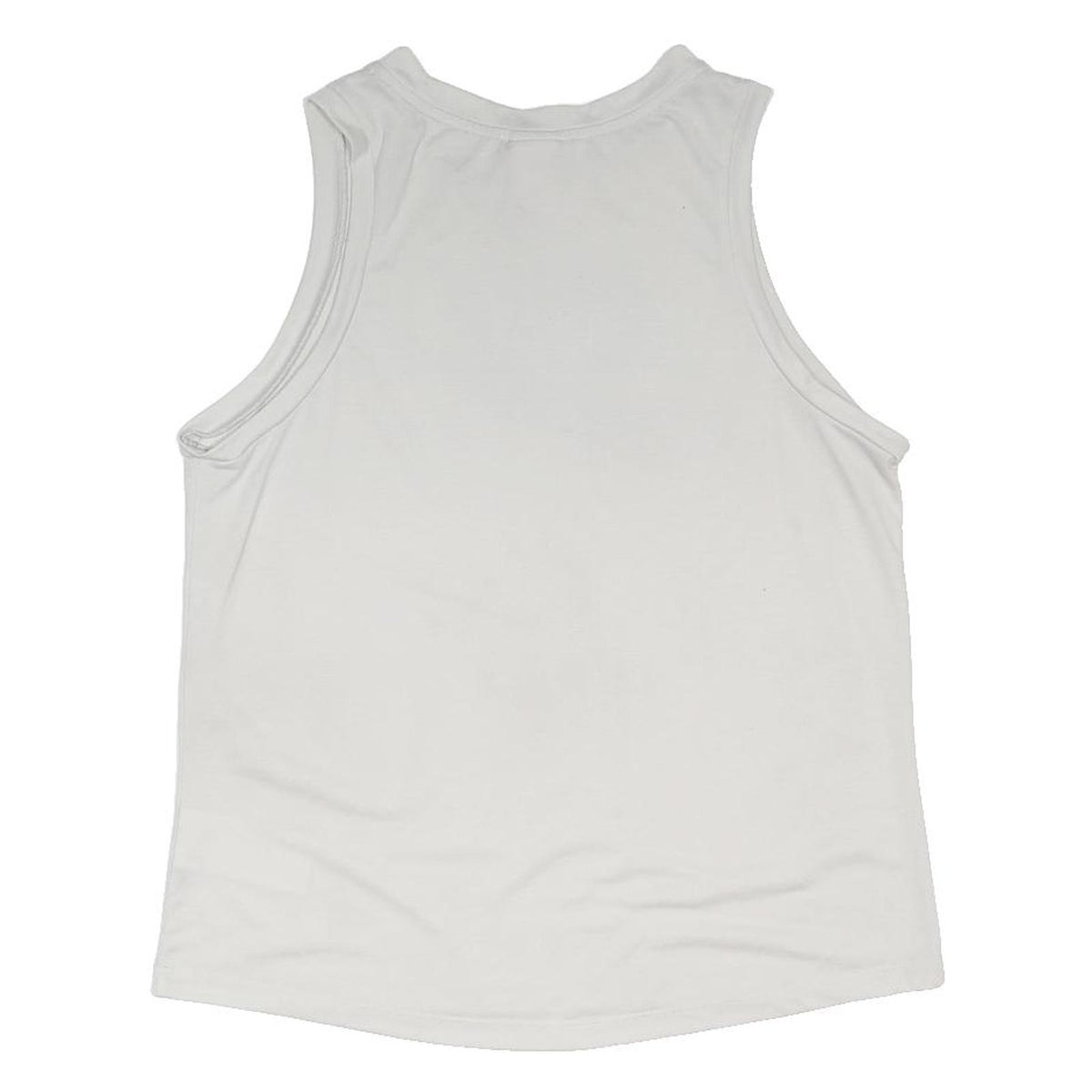 NIKE Mens White Vest M Sleeveless Crew Neck Cotton Blend Casual Gymwear