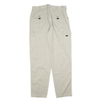 MG COMPANY Mens Cotton Blend Beige Relaxed Cargo Trousers W34 L34 Casual