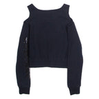 ELLESSE Womens Sweatshirt Black UK 6