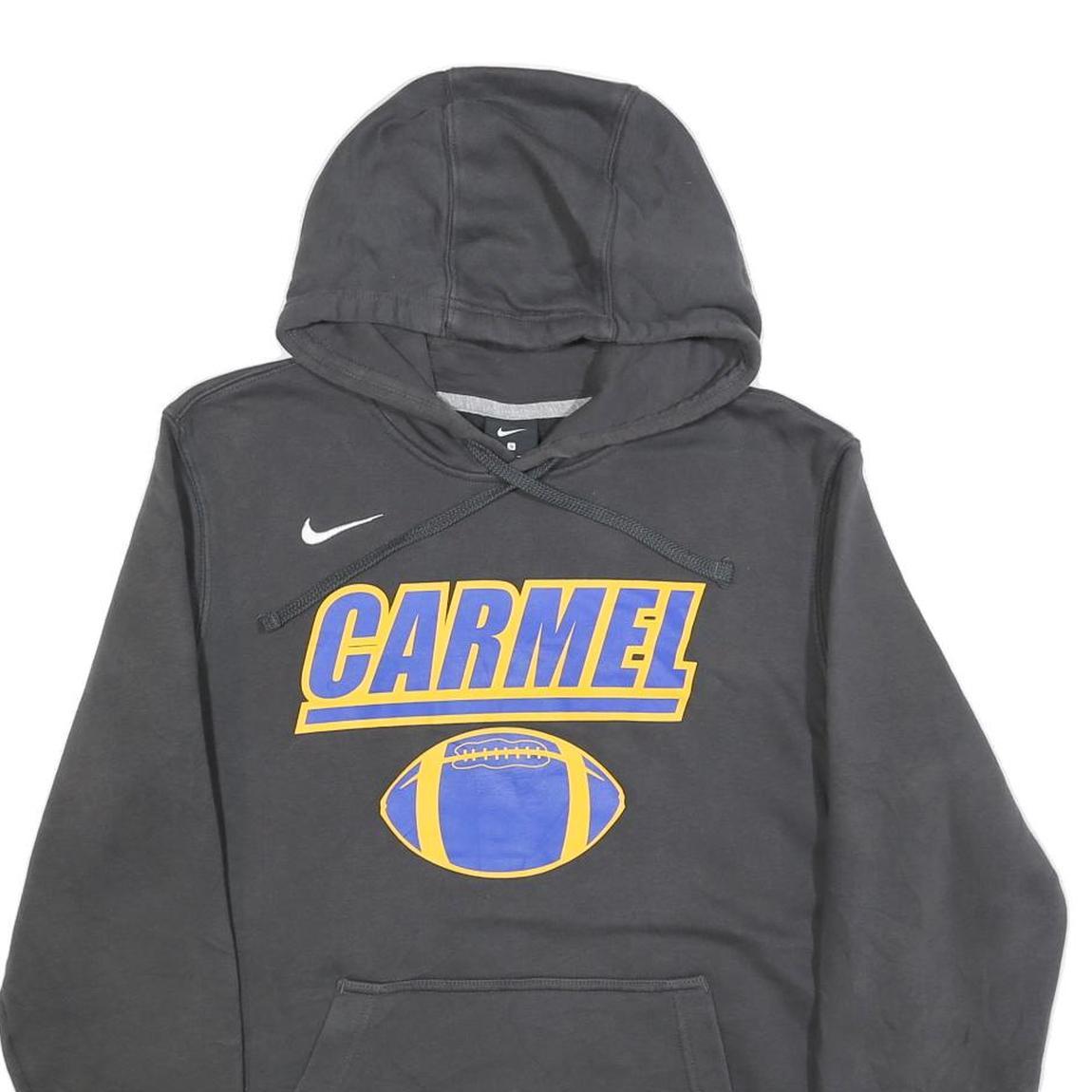 NIKE Mens Black Carmel Graphic Pullover Hoodie S Cotton Blend Casual Sport