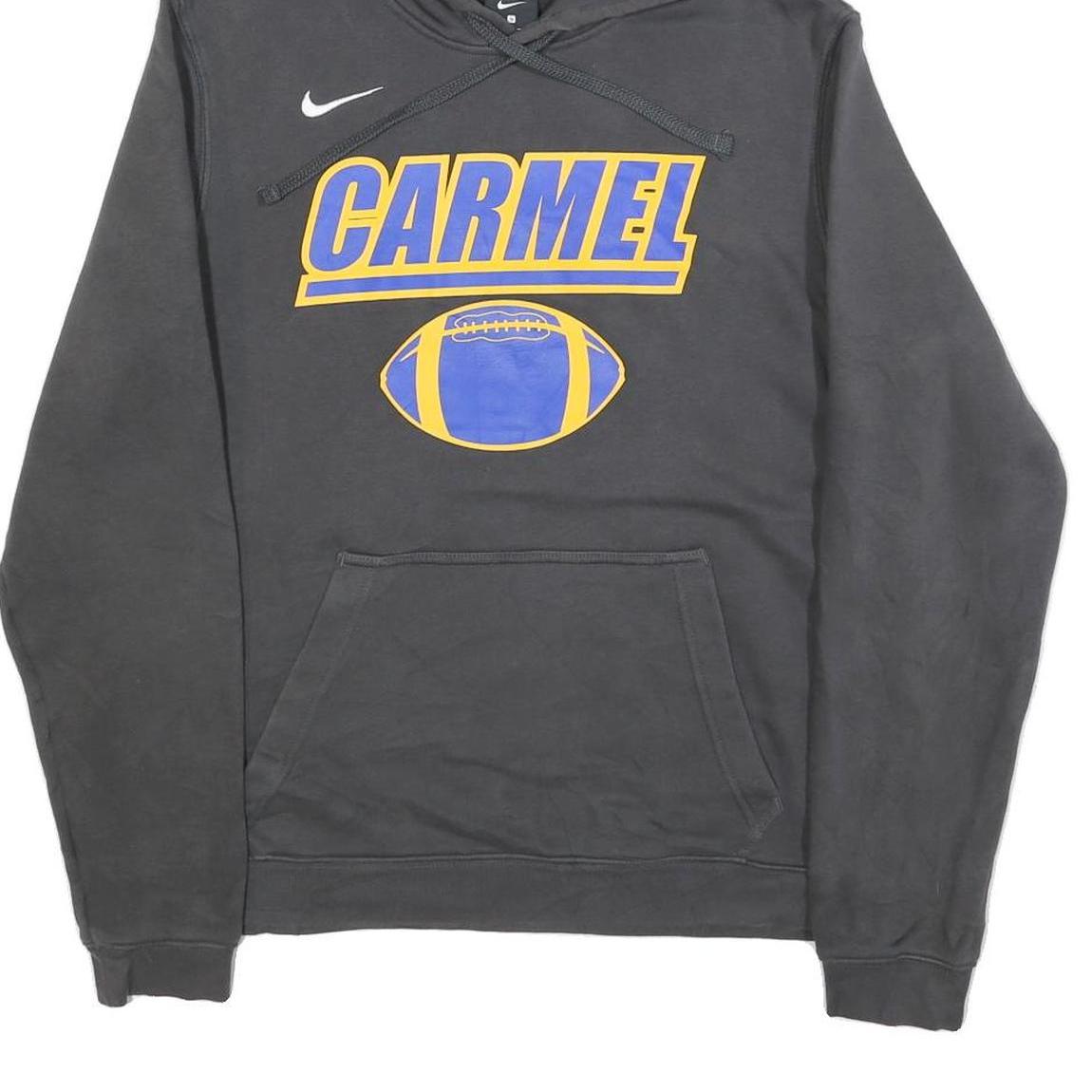 NIKE Mens Black Carmel Graphic Pullover Hoodie S Cotton Blend Casual Sport