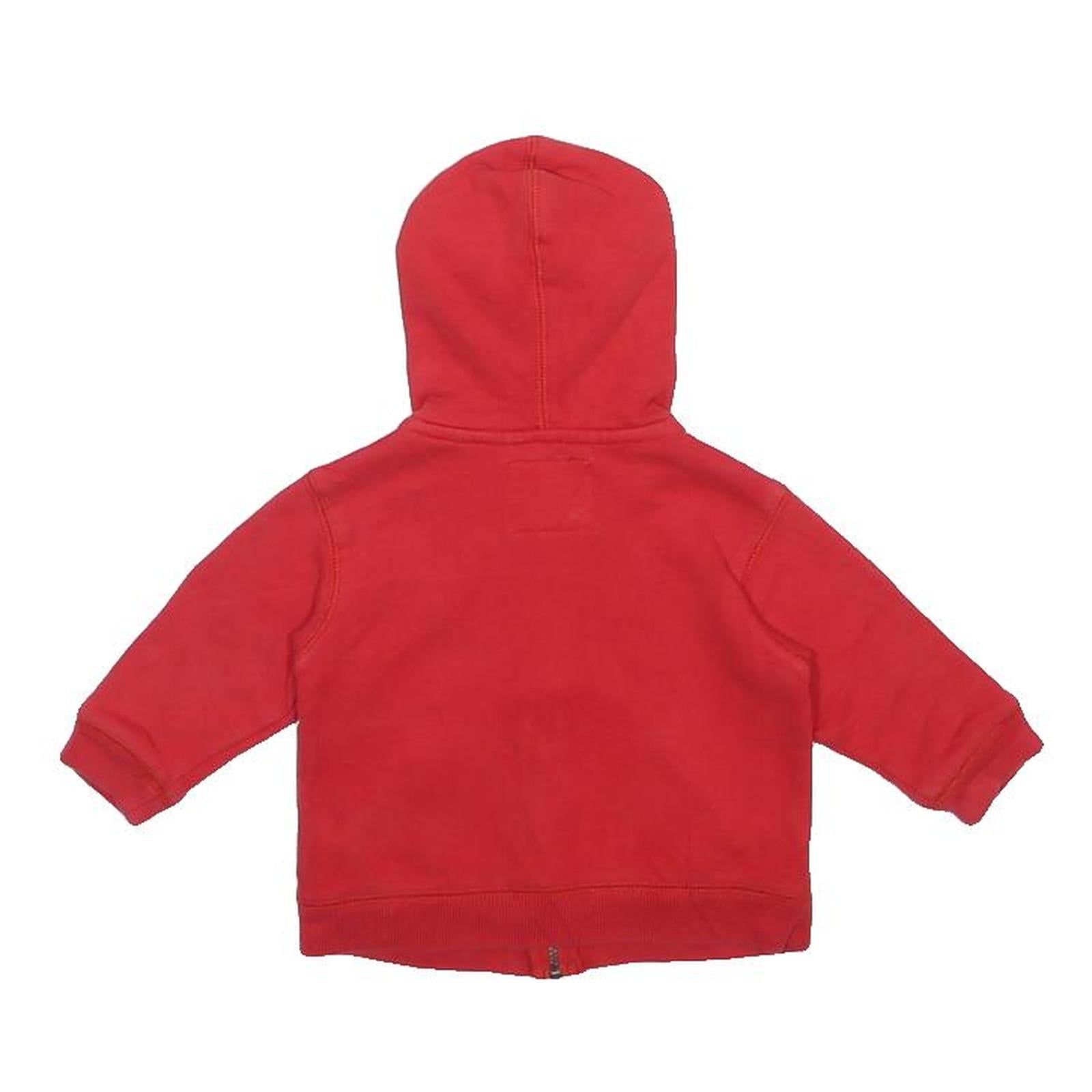 OSH KOSH Boys Red Hoodie 12 Months XXS Full Zip Cotton Blend Zip Up Kids
