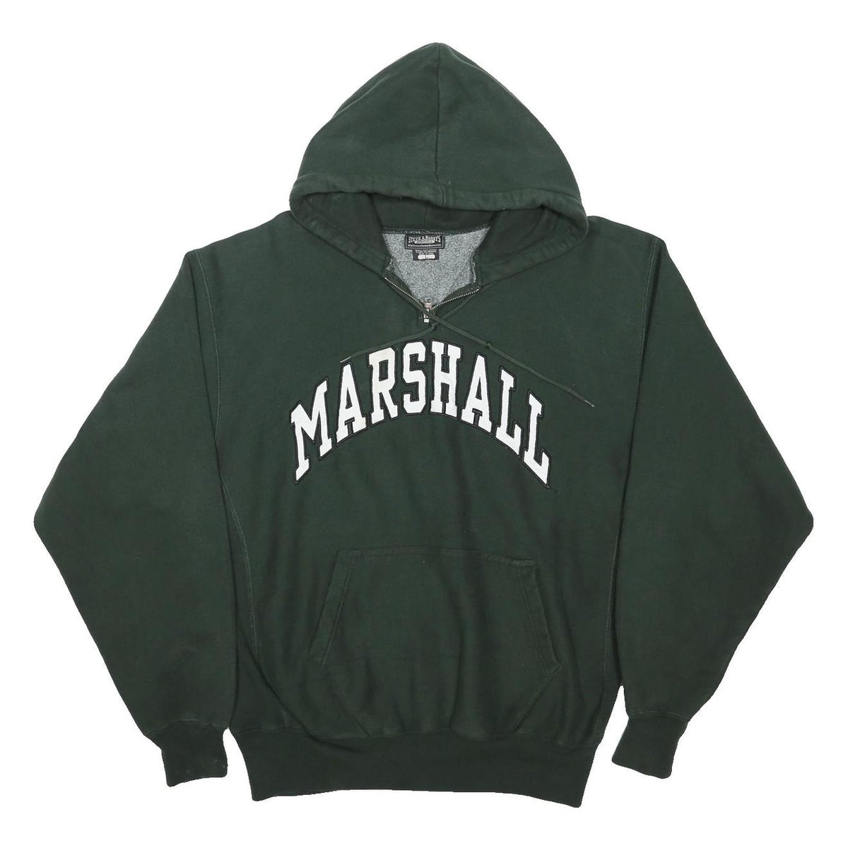 STEVE&BARRYS Mens Green Marshall Pullover Hoodie L Casual Cotton Blend