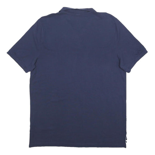 NIKE Mens Navy Blue Polo Shirt XL Cotton Short Sleeve Basic Sportswear
