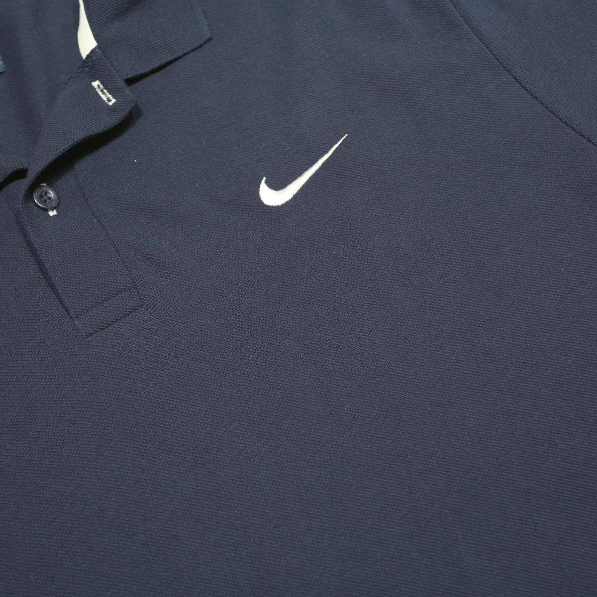 NIKE Mens Navy Blue Polo Shirt XL Cotton Short Sleeve Basic Sportswear