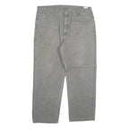 DICKIES Mens Jeans Grey Regular Straight Denim W40 L30 Workwear Utility