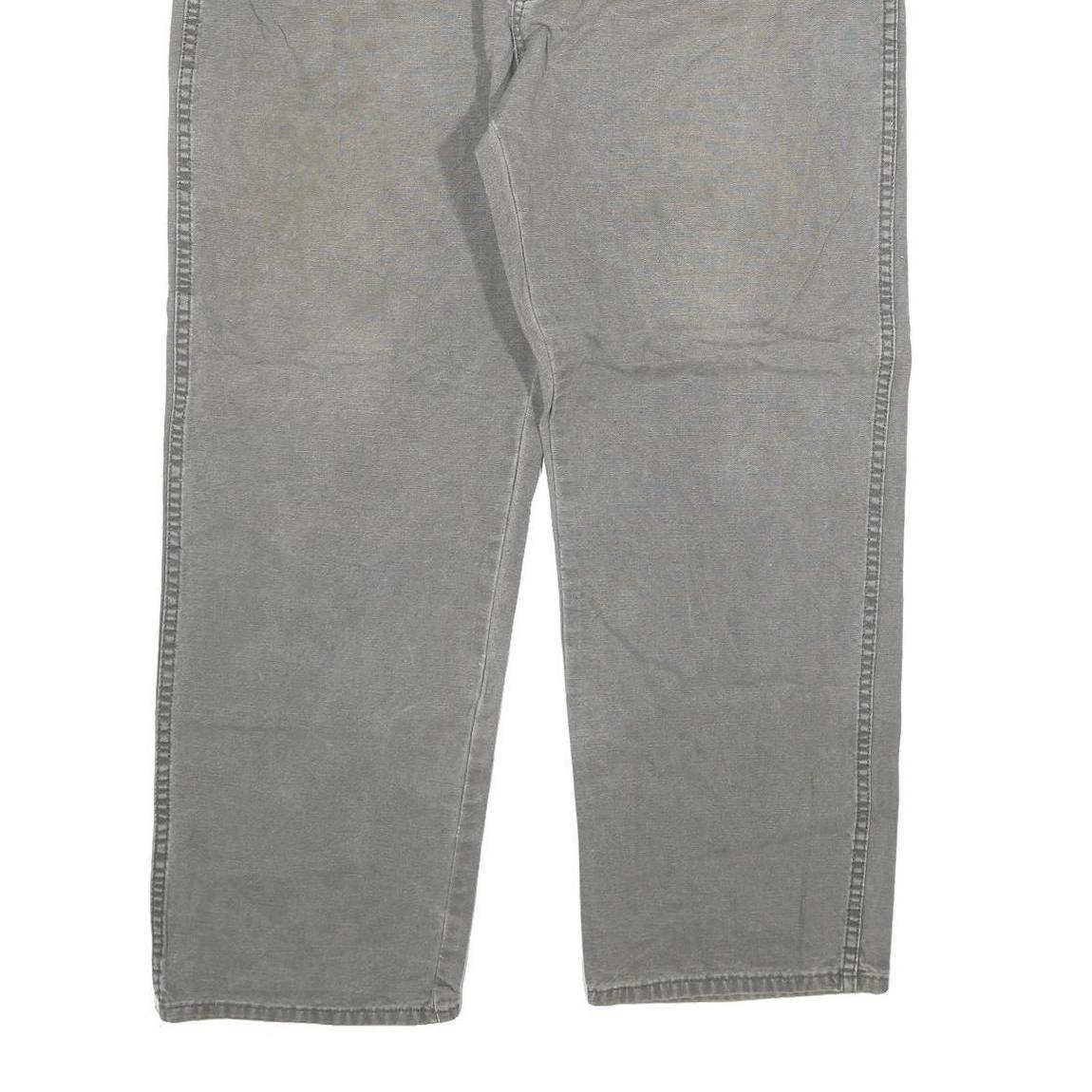 DICKIES Mens Jeans Grey Regular Straight Denim W40 L30 Workwear Utility